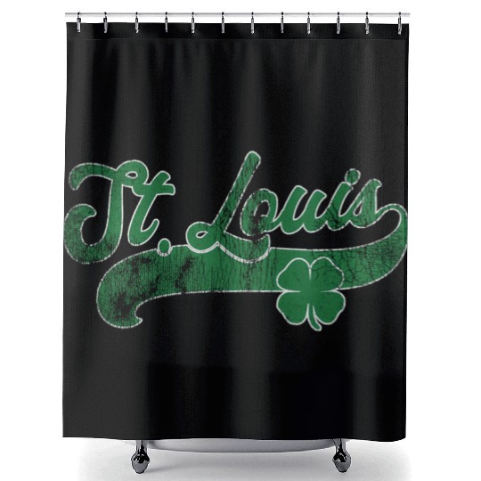 St Louis Shamrock St Patrick'S Day Saint Paddy'S Shower Curtains