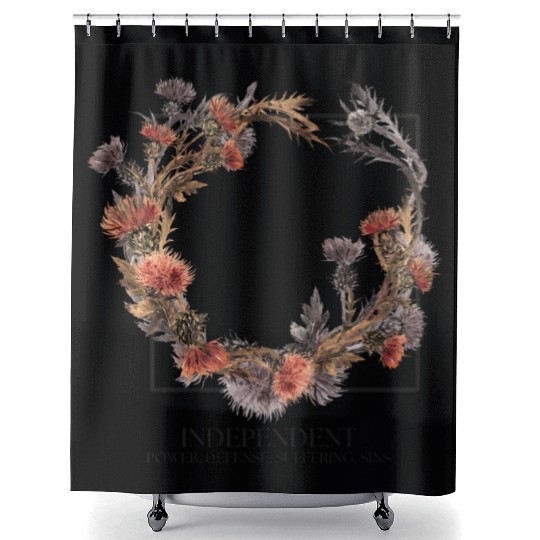 Independent black Shower Curtains