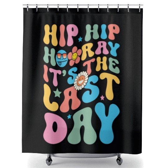 Last Day of School teacher Hello Summer Teacher Shower Curtains