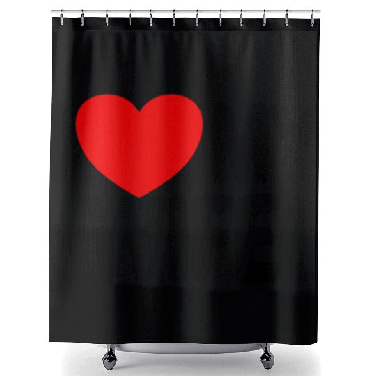 I Love My Wife Red Heart Husband I Love My Wife Shower Curtains