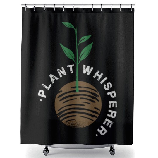 Plants Plant Whisperer Shower Curtains