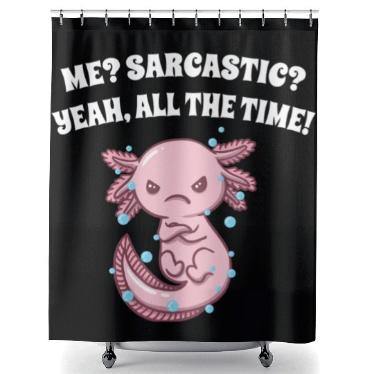 Me Sarcastic Yeah All the Time Funny Nerd Humor We Shower Curtains