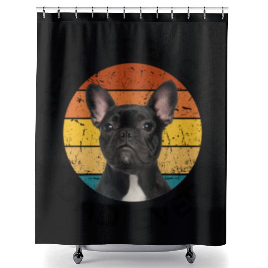 Best Frenchie Dad Ever French Bulldog Shower Curtains