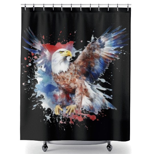 Eagle 4Th July Independent Day Shower Curtains