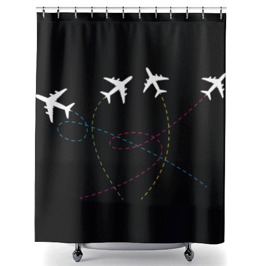 Aircraft Pilot Plane Shower Curtains