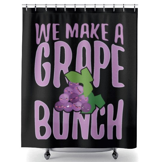 We Make Grape Bunch Shower Curtains