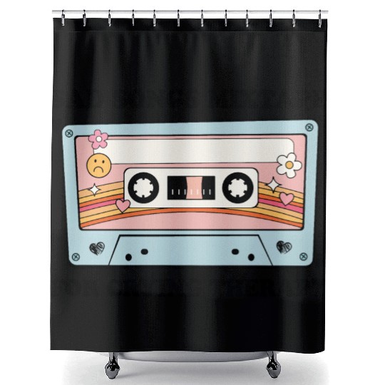 Sad Songs Mixtape, For Crying Therapy Shower Curtains