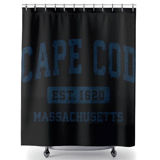 Cape Cod Massachusetts Ma Vintage Athletic Shower Curtains