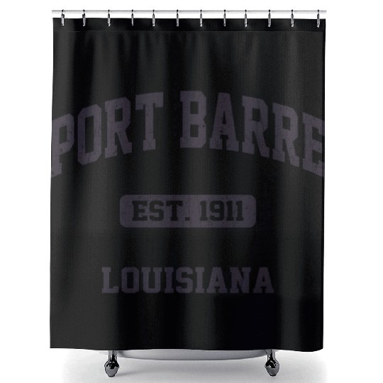 Port Barre Louisiana La State Athletic Style Shower Curtains