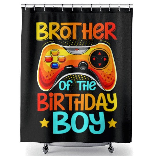 Video Game Brother Of The Gamer Shower Curtains