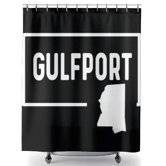 port Mississippi Ms - Home Hometown Vacation Shower Curtains