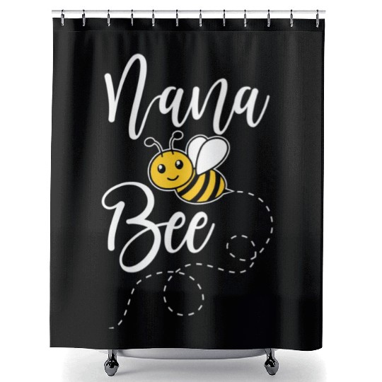 Nana Of The Bee Day Hive Family Sweet Shower Curtains
