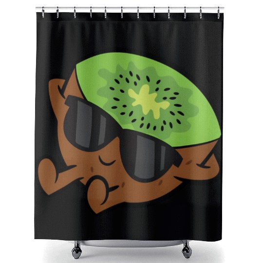 Kiwi Fruit Relang Lazy Kiwi Shower Curtains