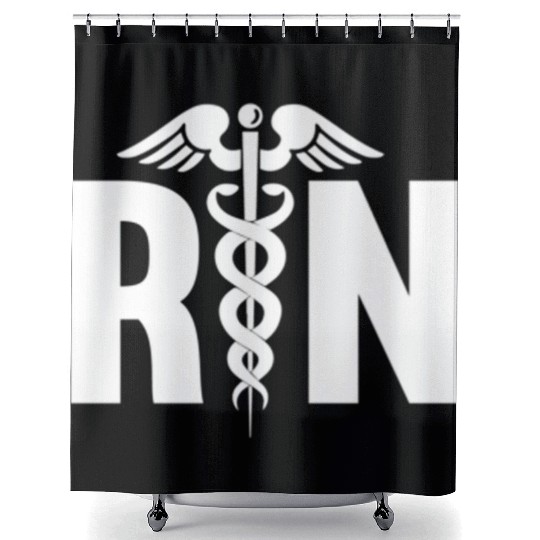 Registered Nurse Health Cli Hotal Nurse Rn Shower Curtains