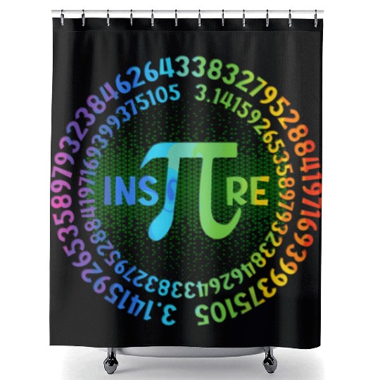 Happy Pi Day Pi Symbol Math Teacher Inre Pi Day Shower Curtains