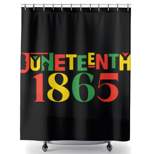 Juneteenth 1865 Leopard Celebrate African Shower Curtains
