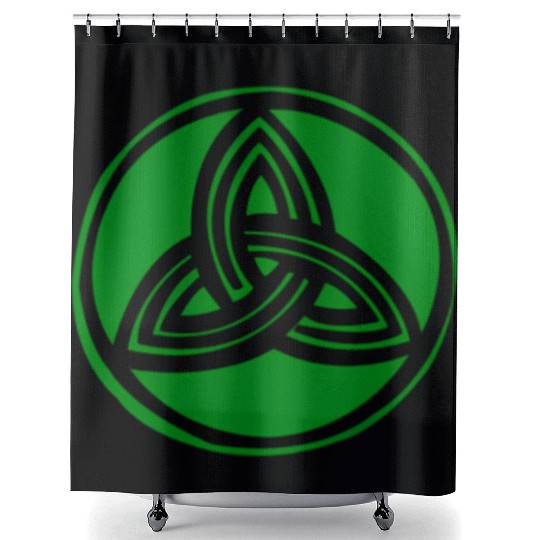 Irish Celtic Cross Trinity Knot St Patrick'S Day Shower Curtains