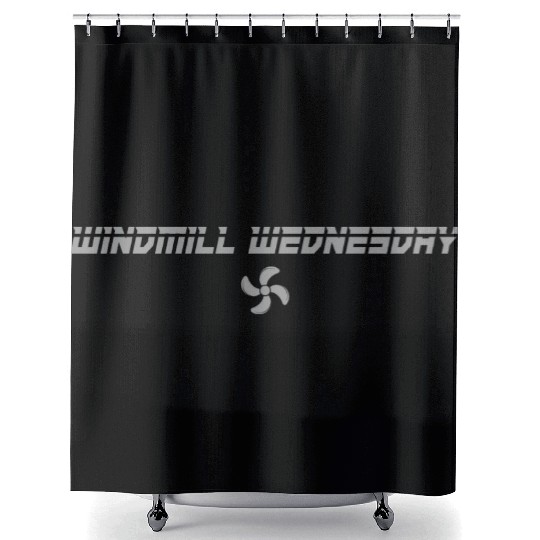 Windmill Wednesday Shower Curtains