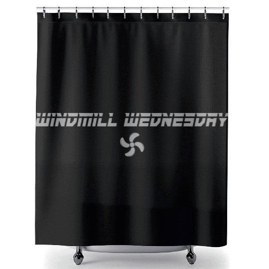 Windmill Wednesday Shower Curtains