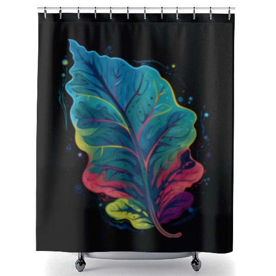 Colorful Leaf Autumn Fall Leaves Foliage Plant Shower Curtains