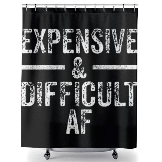 Expensive And Difficult Af Bougie Bougee Vintage Shower Curtains