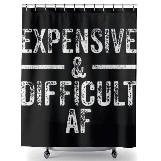 Expensive And Difficult Af Bougie Bougee Vintage Shower Curtains