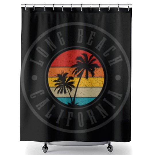 Long Beach California Shower Curtains
