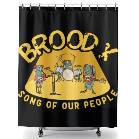 Cicada Brood X Cicada Invasion Cicada Song Tour Shower Curtains