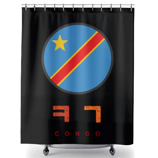 Korean Alphabetdemocratic Republic Of The Congo Fl Shower Curtains