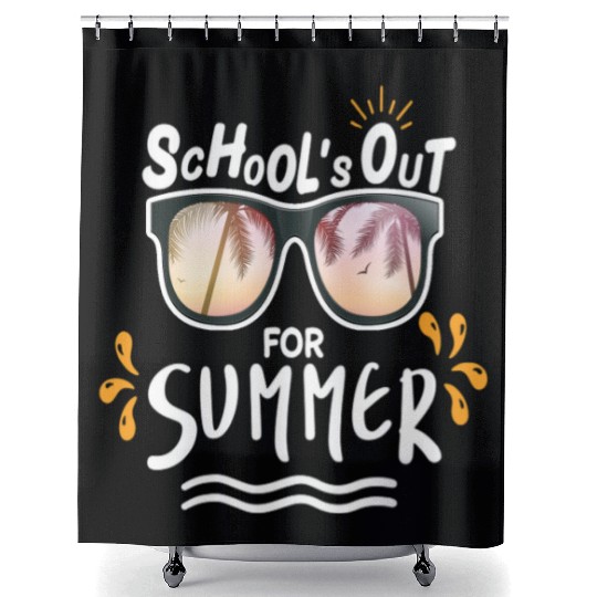 Last Day Of School Teacher Schools Out For Summer Shower Curtains