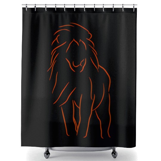 Lion King Of The Shower Curtains