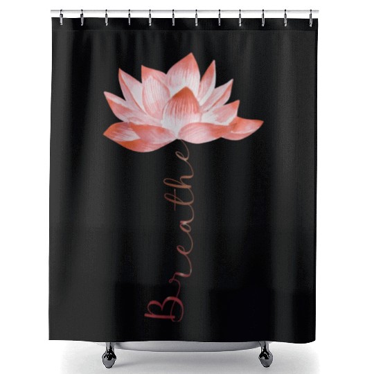 Lotus Yoga Zen Meditation Namaste Shower Curtains