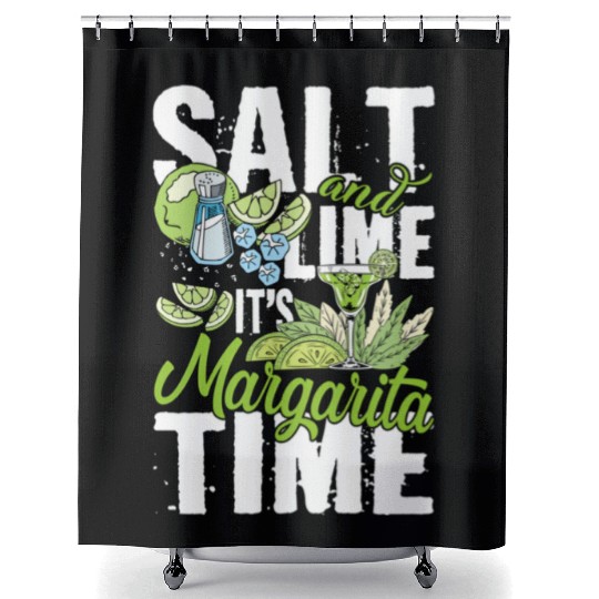 Salt And Lime It'S Margarita Time Pub Crawl Pytime Shower Curtains