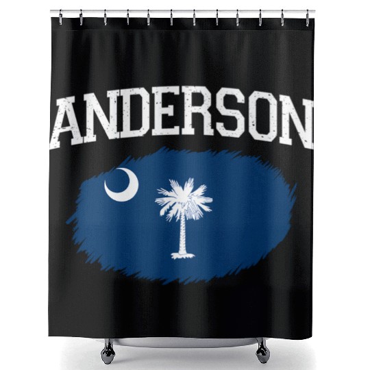 Anderson Sc South Carolina Flag Usa Sports Shower Curtains
