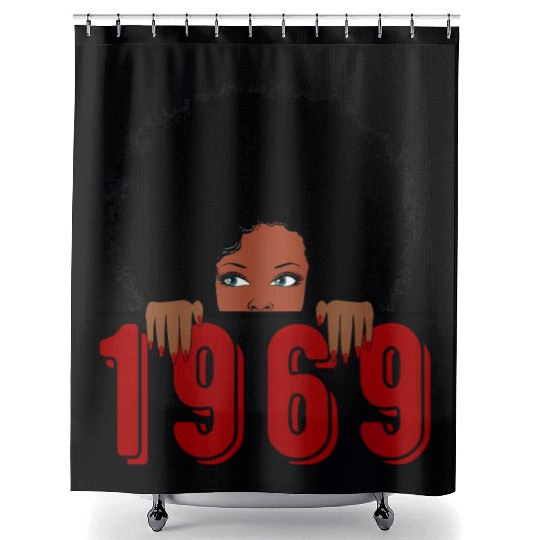 Black Queen Born In 1969 50Th Awesome Shower Curtains