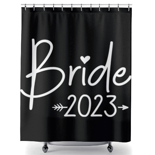 Bride 2023 For Wedding Or Bachelorette Shower Curtains