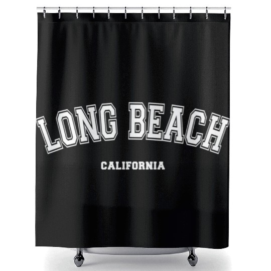 Long Beach Shower Curtains
