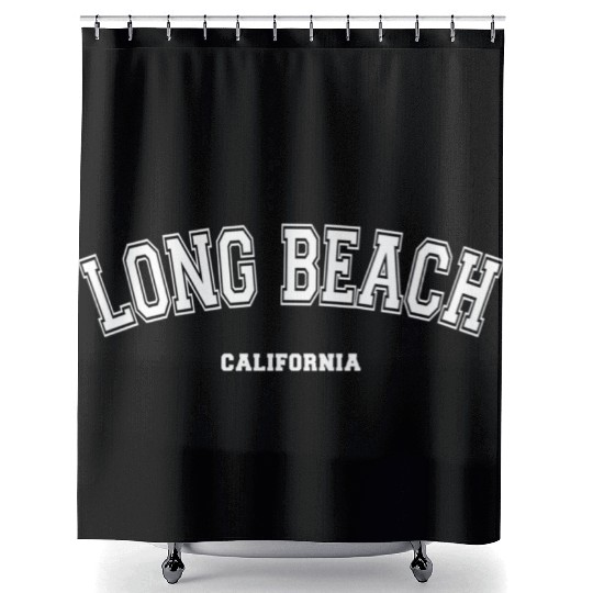 Long Beach Shower Curtains