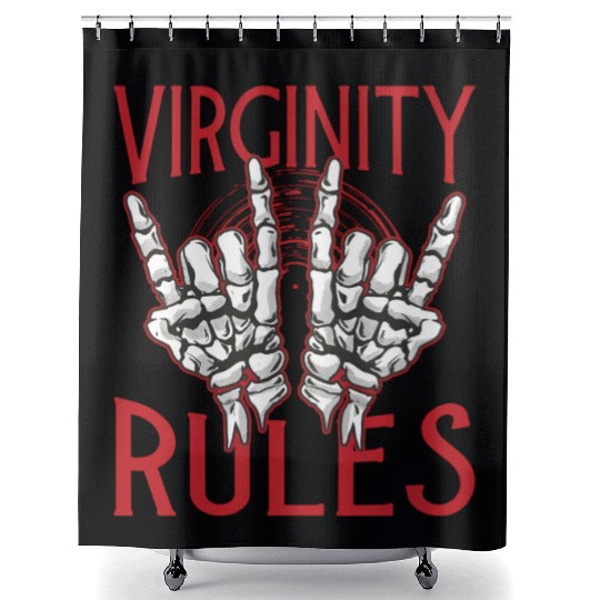 Virginity Rules Nerd Summer Camp Shower Curtains