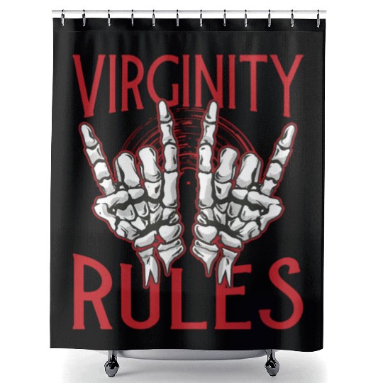 Virginity Rules Nerd Summer Camp Shower Curtains