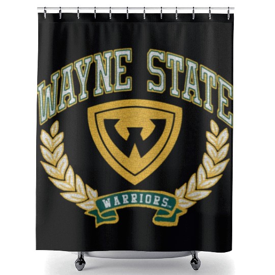 Wayne State Warriors Victory Shower Curtains