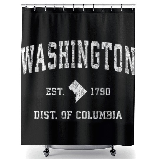 Washington Dc Athletic Sports Shower Curtains