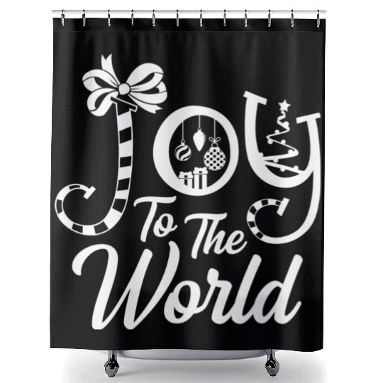 Joy to the world aesthetic Shower Curtains