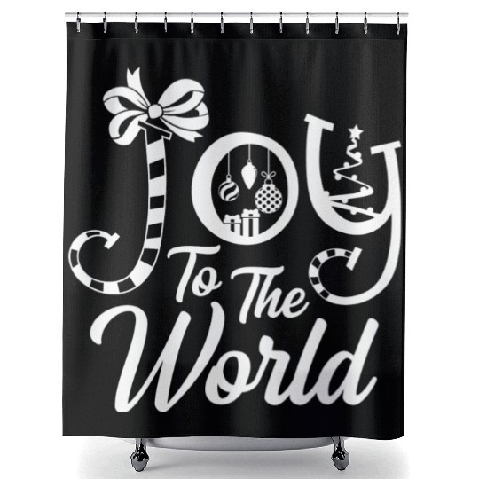 Joy to the world aesthetic Shower Curtains