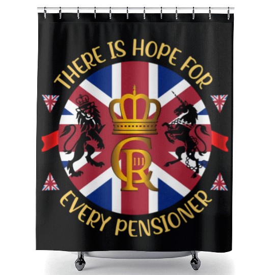 King Charles Iii British Monarch Royal Coronation Shower Curtains