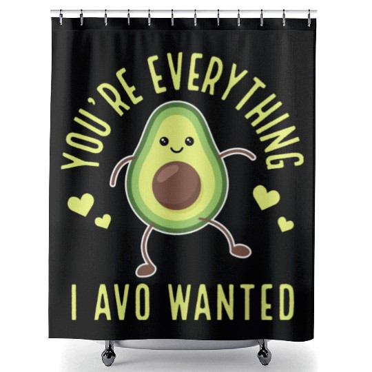 Avocado Lover Cute Gift Shower Curtains