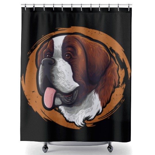 Dog Mom Dogfather Dog Daddy Dog Lover Saint Shower Curtains