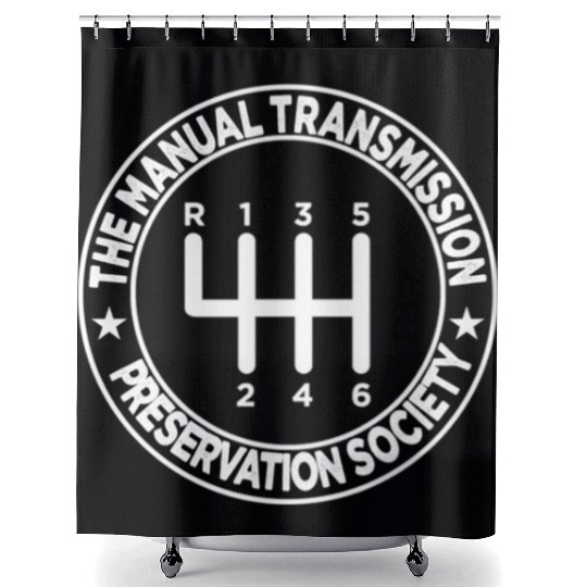 The Manual Transmission Preservation Society Shower Curtains