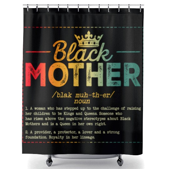 Black Mother African Americans Mothers Day Junetee Shower Curtains
