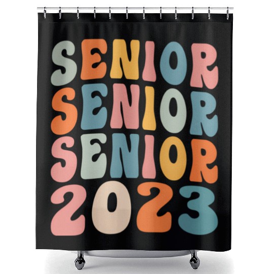 Class Of 2023 Senior 2023 Graduation Or First Day Shower Curtains